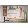 Image 2 : 6 VINTAGE STOCK CERTIFICATES