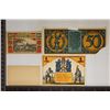 Image 2 : 4-1920 / 21 GERMAN NOTGELDS: 1-FIFTY PFENNING(TEAR