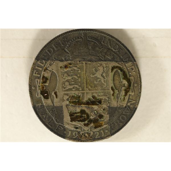 1921 SILVER GREAT BRITAIN 1 CROWN .2273 OZ. ASW