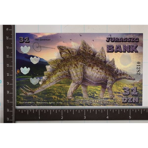 2015 JURASSIC BANK 31 DIN POLYMER CRISP UNC