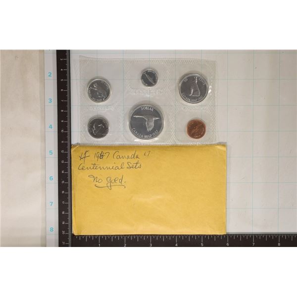 1967 CANADA SILVER (PF LIKE) SET 1.1 OZ. ASW WITH