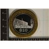 Image 1 : CASINO $10 SILVER TOKEN (UNC) THE MAXIM, LAS VEGAS