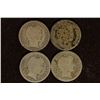 Image 1 : 1908, 1908-D, 1910 & 1916 SILVER BARBER DIMES