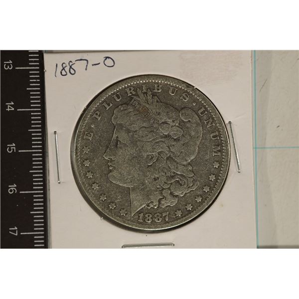 1887-O MORGAN SILVER DOLLAR