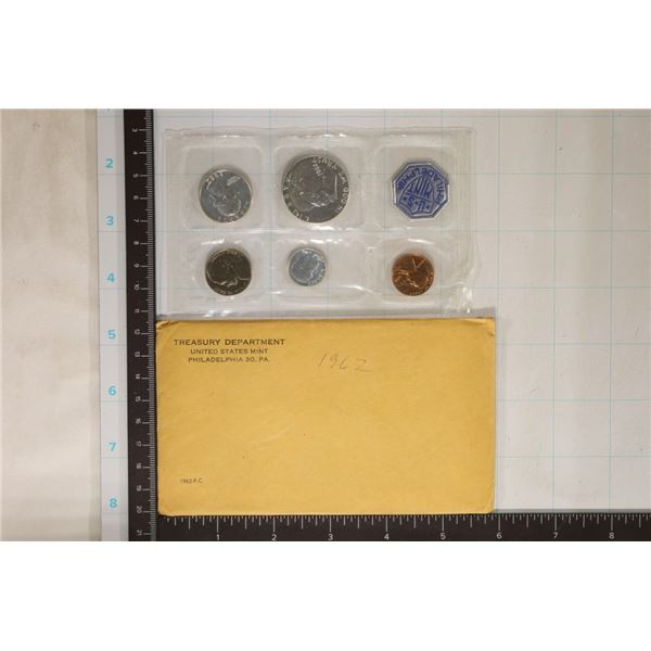 1962 US SILVER PROOF SET (WITH ENVELOPE)