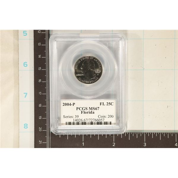 2004-P FLORIDA QUARTER PCGS MS67