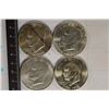 Image 1 : 4-1776-1976-S IKE SILVER DOLLARS UNC.  1 HAS A