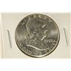 Image 1 : 1958 SILVER FRANKLIN HALF DOLLAR. BRILLIANT  UNC