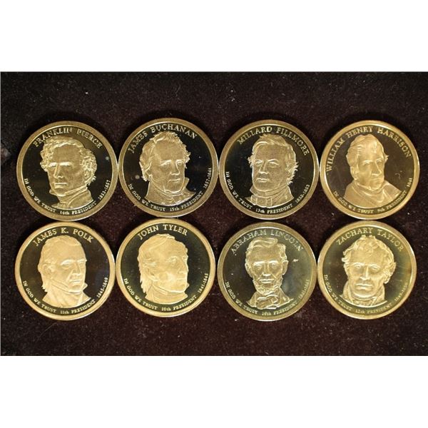 8 PRESIDENTIAL PROOF DOLLARS: FRANKLIN PEIRCE,
