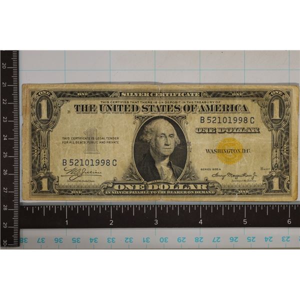 1935-A YELLOW SEAL US $1 SILVER CERTIFICATE