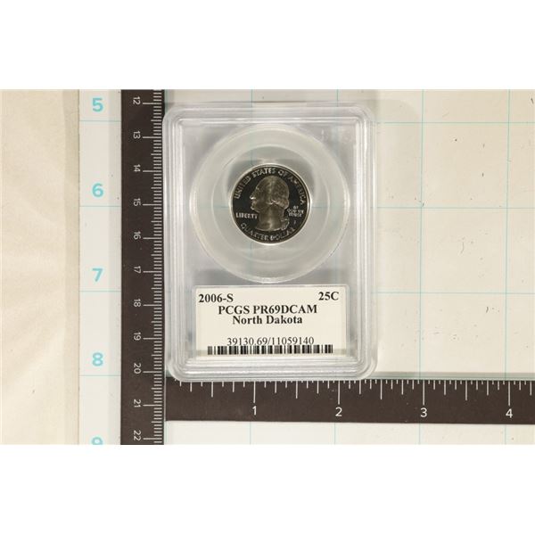 2006-S NORTH DAKOTA QUARTER PCGS PR69 DCAM