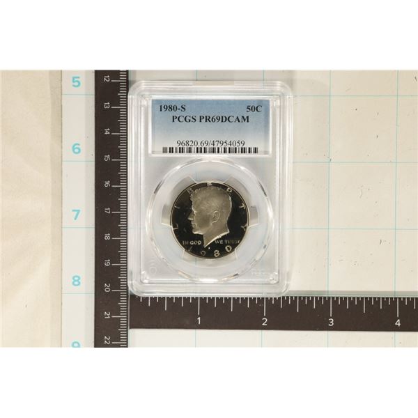 1980-S KENNEDY HALF DOLLAR PCGS PR69 DCAM