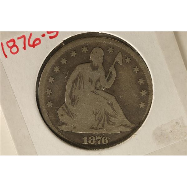 1876-S SILVER SEATED LIBERTY HALF DOLLAR