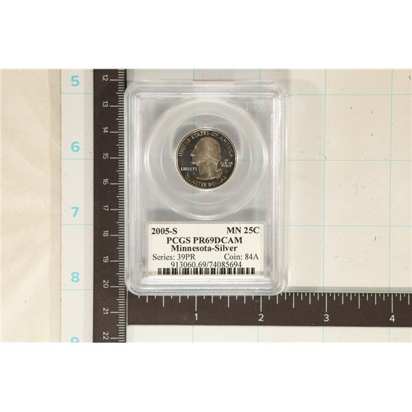 2005-S SILVER MINNESOTA QUARTER PCGS PR69 DCAM