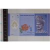 Image 1 : 2011 MALAYSIA 1 RINGGIT POLYMER CU COLORIZED BILL