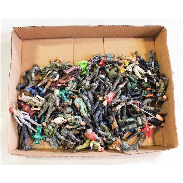 BOX OF ASSORTED ARMY / WARRIOR FIGURES