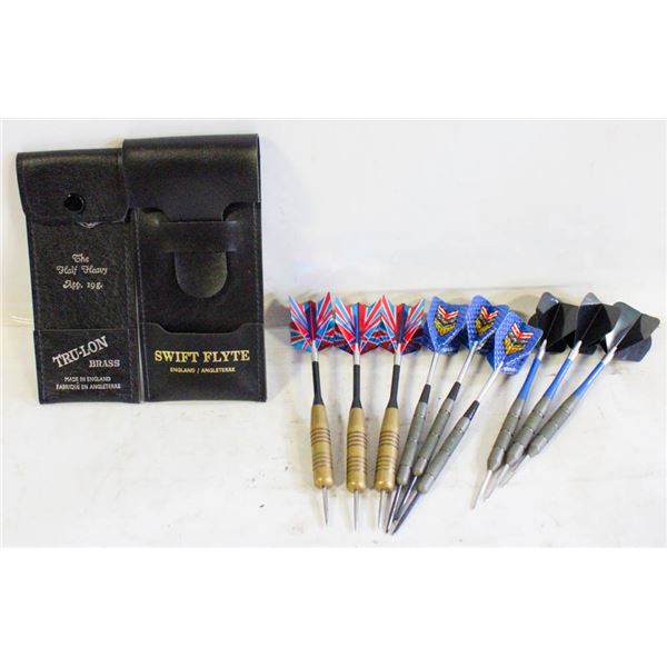 3 SETS OF DARTS & CASES