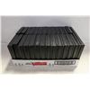 Image 1 : JEWELLERY BOXES- BLACK- LOT OF 28 W/LINERS- NEW