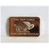 Image 1 : 0.999 FINE GOLD CLAD 1OZ BUFFALO BAR