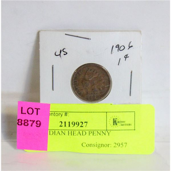 1906 US INDIAN HEAD PENNY