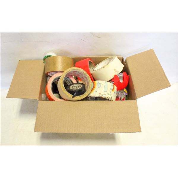BOX FULL OF SURPLUS TAPE OF ALL SORTS
