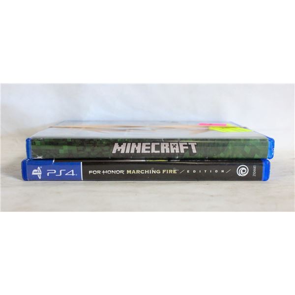 PS4 MINECRAFT WITH FOR HONOR MARCHING FIRE