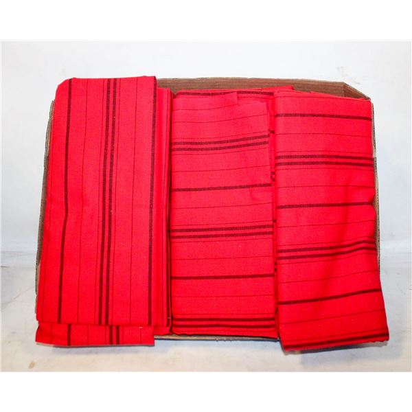 SEWING & QUILTING FABRIC (24 YARDS RED COTTON)