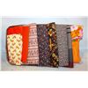 Image 1 : SEWING & QUILTING FABRIC (ORANGE & BROWN)