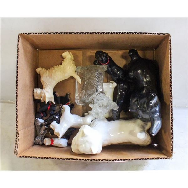 LOT OF SCHNAUZER DOG DECOR