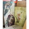 Image 1 : 2 CANVAS PRINTS 30" X 48" FLOWER AND 55" X 24"
