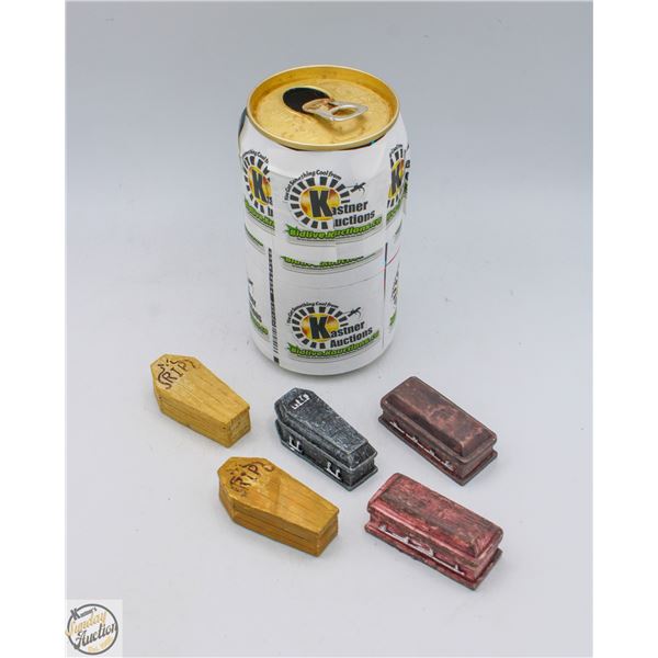 LEMAX SPOOKY TOWN LOT OF 5 COFFINS