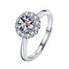 Image 4 : 2 CT GRA CERTIFIED ROUND BRILLLIANT MOISSANITE 925S