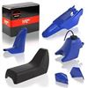 Image 1 : NEW W BOX BLUE PLASTIC FENDER BODY SEAT TANK KIT