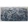 Image 2 : NEW SHOCI FLOWER WALL ART CANVAS 50 X 100CM