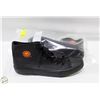 Image 1 : HARLEY DAVIDSON SIZE 9 BLACK SHOES W ORANGE ACCENT