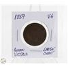 Image 1 : 1859 QUEEN VICTORIA LARGE CENT