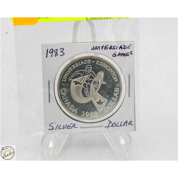 1983 UNIVERSIADE GAMES SILVER DOLLAR