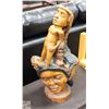 Image 1 : CARVED WOODEN STATUE H-23"