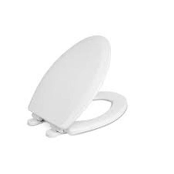 NEW CENTOCO WHITE MOLDED WOOD SEAT FOR ELONGATED