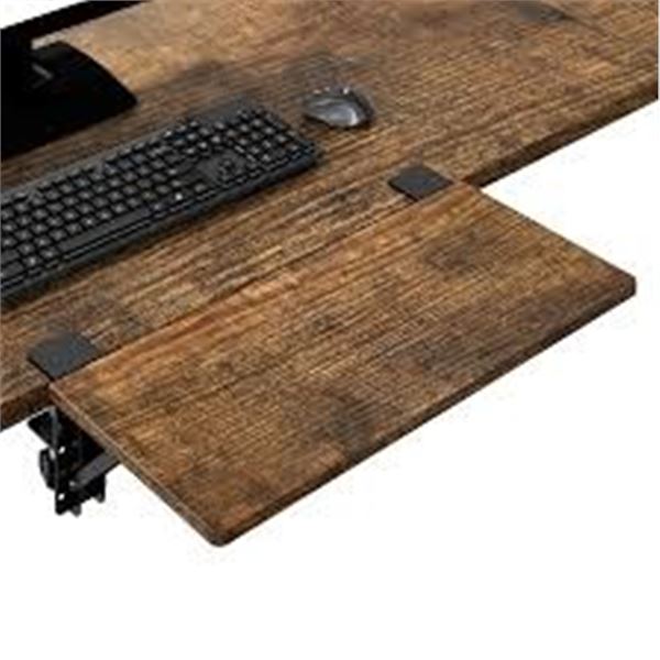 BRAND NEW BONTEC DESK EXTENDER TRAY BROWN