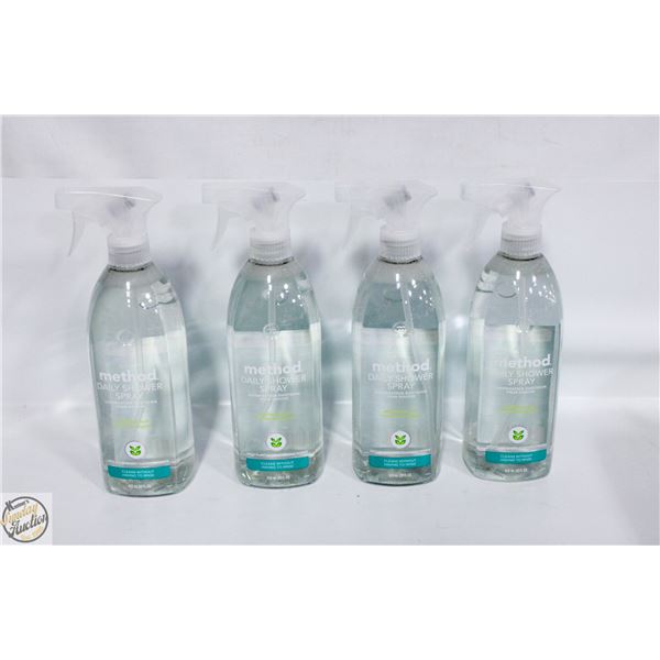 4 X 828ML METHOD DAILY SHOWER SPRAY CLEANER