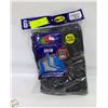 Image 1 : BLACK CREW SOCKS 12-16 SIZE FRUIT OF LOOM 6PK