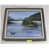 Image 2 : GIANNE STOVER "KILLER WHALE" ORIGINAL OIL ON