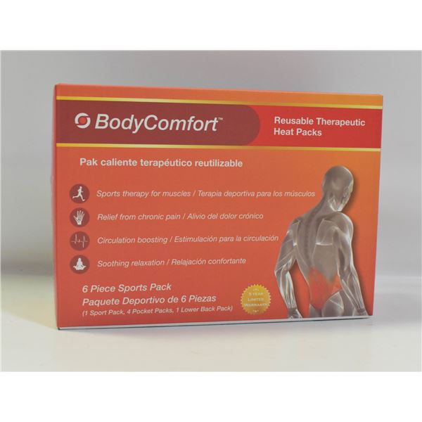 BRAND NEW BODY COMFORT 6 PIECE THERAPEUTIC HEAT