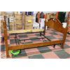 Image 1 : QUEEN SIZED WOODEN BED FRAME 50" X 63" X 87"