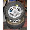 Image 1 : PAIR OF 205/70R15 TIRES ON RIMS(CAME OFF HONDA CRV