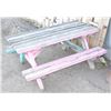 Image 1 : WOODEN OUTDOOR KIDS PICNIC TABLE (SOME SPOTS NEED