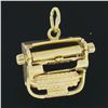Image 5 : Vintage 14k Yellow Gold Mechanical Detailed Typewriter Collectible Charm Pendant