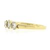 Image 4 : NEW 18k Gold .92 ctw Round Low Profile Light Brown Diamond 5 Stone Stack Band Ri