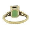 Image 3 : Vintage 10K Yellow Gold 2.64 ctw Emerald Cut Green Tourmaline Solitaire Band Rin